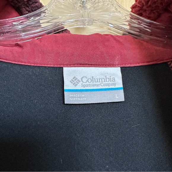 Columbia Women’s Winter Warmth Heavyweight Fleece Red Buffalo Plaid Sz L - Picture 3 of 5